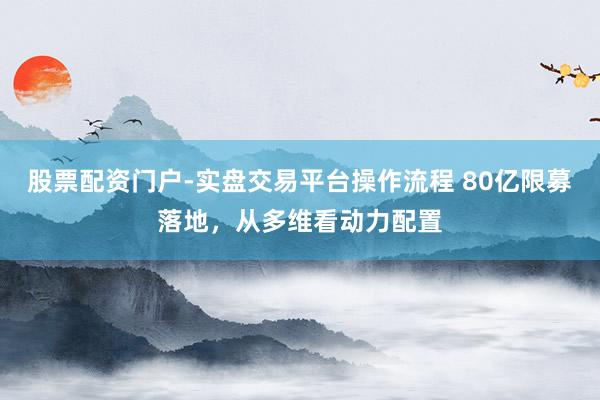 股票配资门户-实盘交易平台操作流程 80亿限募落地，从多维看动力配置