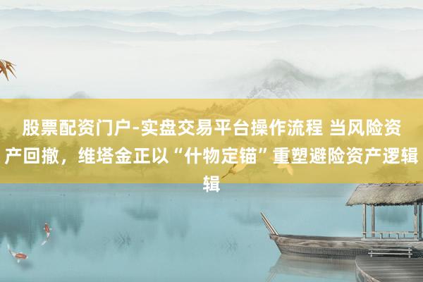 股票配资门户-实盘交易平台操作流程 当风险资产回撤，维塔金正以“什物定锚”重塑避险资产逻辑